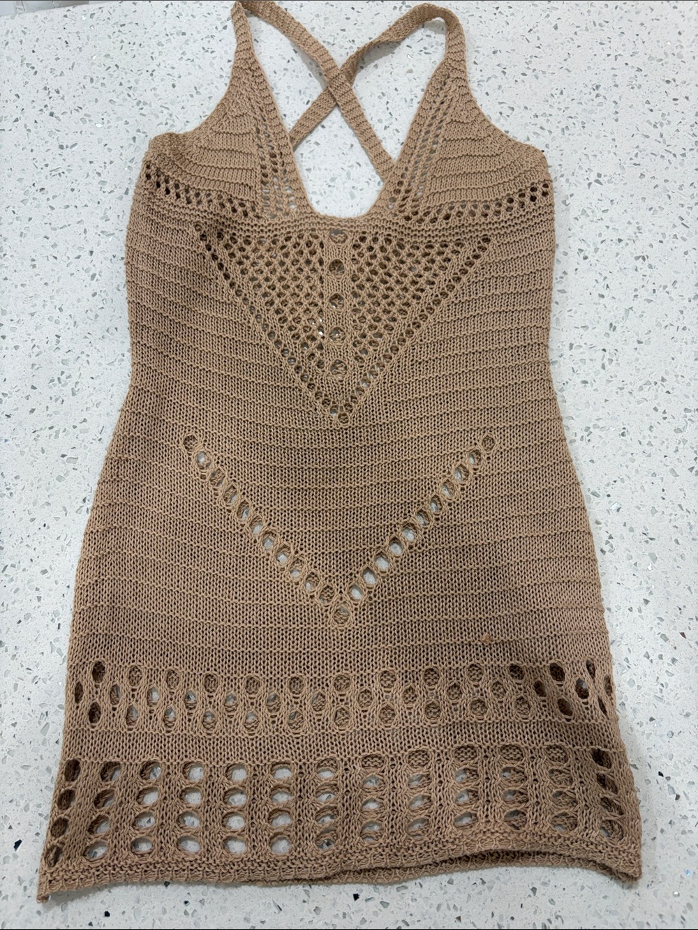 Shein girls Crochet Knit Tank coverup size 4T